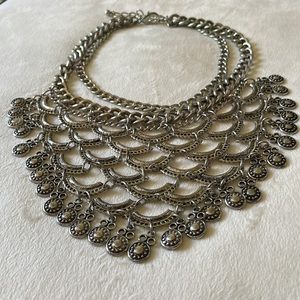 Bib Style Statement Necklace